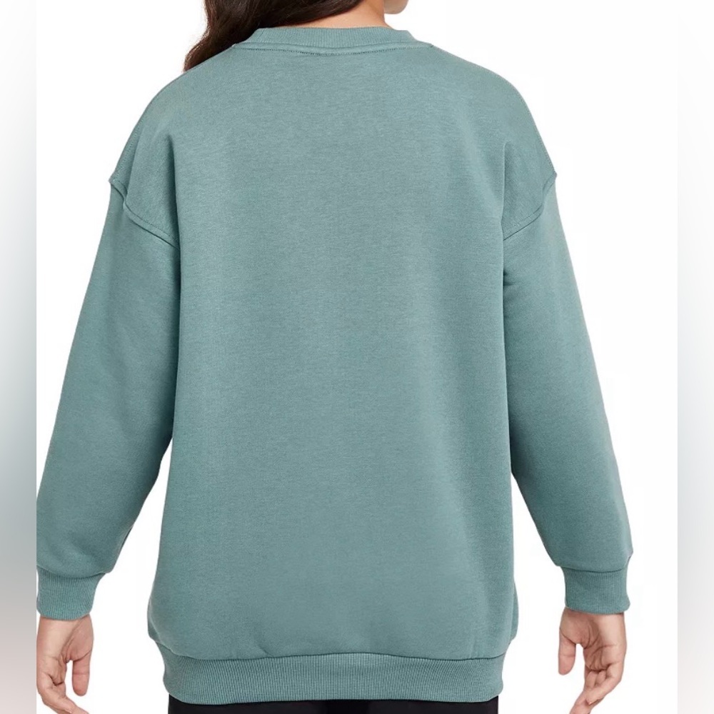 Nike Sportswear Club Fleece Big Kids Oversized Sweatshirt | size: M| color: teal - Picture 2 of 8